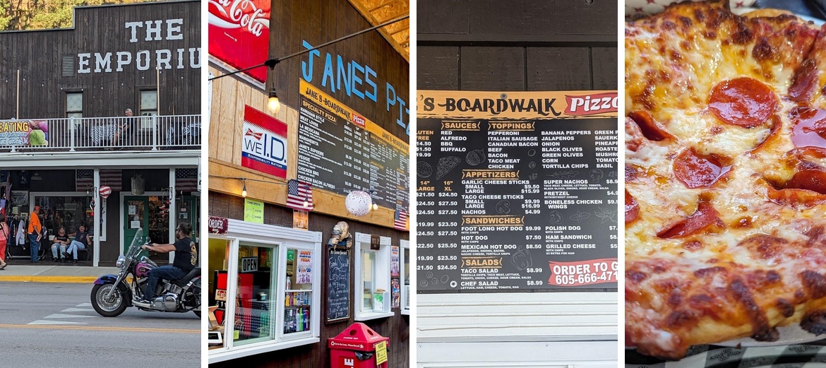 Jane's Boardwalk Pizza Menu